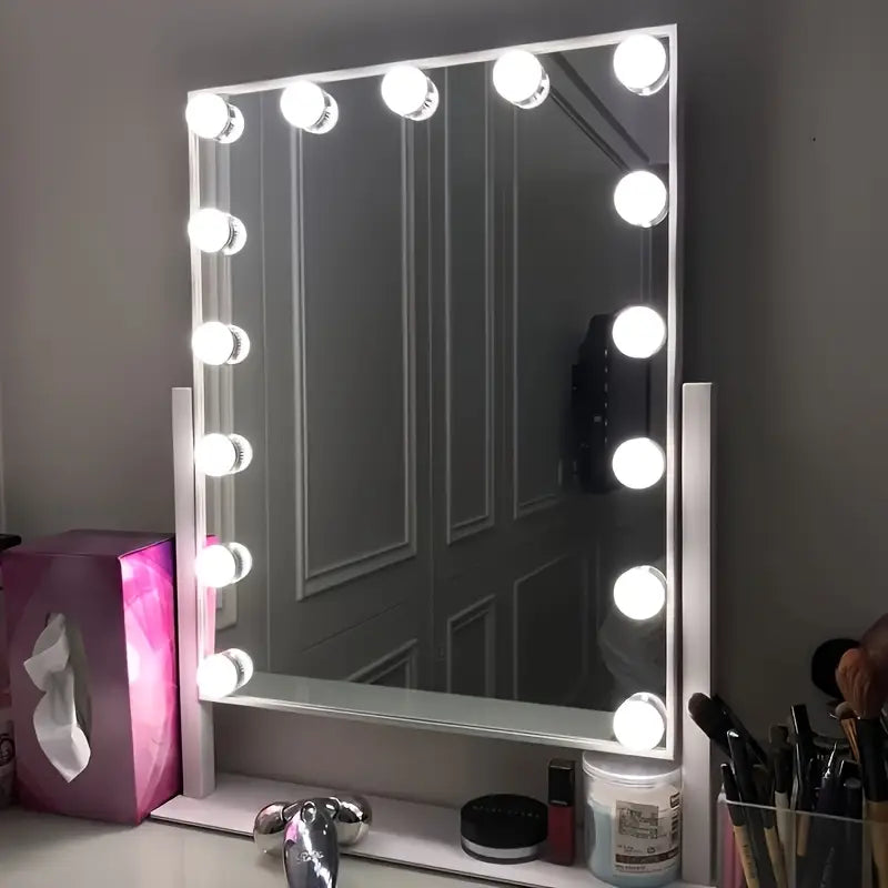 ESPEJO DE MAQUILLAJE CON LUCES LED