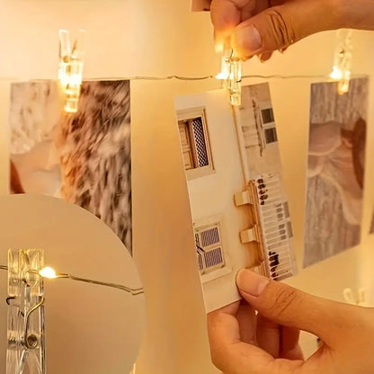 CADENA LED CON CLIPS PARA FOTOS